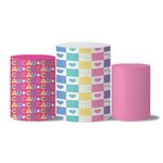 Trio de Capas de Cilindros Veste Fácil C/ Elástico Tema Cacau Haxkar 3