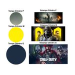 Trio Capas Cilindros + Painel Tema Call Of Duty
