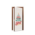Capa De Porta Veste Fácil Decorativa Tema Feliz Natal 20