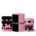 Trio Capas Cilindros Tema Black Pink