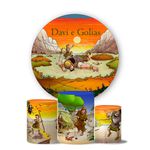 Trio Capas Cilindros + Painel Tema Davi e Golias 2