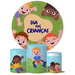 Trio Capas Cilindros + Painel Tema Dia das Crinças 11