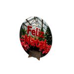Painel Redondo 50x50 Veste Fácil Feliz Natal 22
