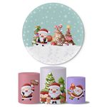 Trio Capas Cilindros + Painel Veste Fácil Feliz Natal 23