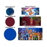Trio Capas Cilindros Veste Fácil He-man