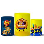 Trio Capas Cilindros Meu Malvado Favorito 4 Veste Fácil C/ Elástico