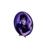 Painel Redondo 50x50 Tema Wandinha Roxo