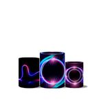 Trio Capas Cilindros Veste Fácil Neon 7