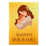 Painel Retangular Passa Varão 1,50x2,20 Tema Agosto Dourado