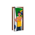 Capa De Porta Veste Fácil Decorativa Tema Brasil 4