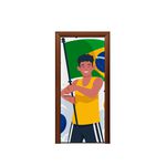 Capa De Porta Veste Fácil Decorativa Tema Brasil 4