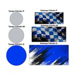 Trio de Capas Cilindros + Painel Veste Fácil Tema Carro de Corrida 3