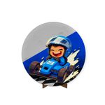 Painel Redondo 50x50 Veste Fácil C/ Elástico Tema Carro de Corrida 3