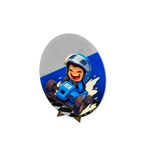 Painel Redondo 50x50 Veste Fácil C/ Elástico Tema Carro de Corrida 3