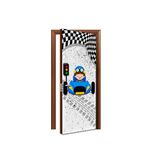 Capa De Porta Veste Fácil Decorativa Tema Carro de Corrida 3