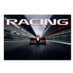 Painel Retangular Horizontal 2,20x1,50 Tema Carro de Corrida