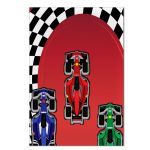 Painel Retangular Passa Varão 1,50x2,20 Tema Carro de Corrida