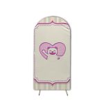  Capa de Painel Romano Veste Fácil C/ Elástico Tema Chá de Bebê Menina