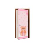 Capa De Porta Veste Fácil Decorativa Tema Chá de Bebê Menina