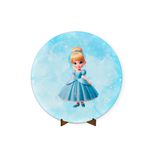 Painel Redondo 50x50 Veste Fácil Cinderela Cute 1