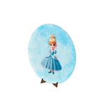 Painel Redondo 50x50 Veste Fácil Cinderela Cute 1