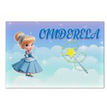 Painel Retangular Horizontal Cinderela Cute 1