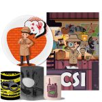 Kit Casado Veste Fácil Trio de Capas Cilindros + Painel Redondo + Painel Retangular Tema CSI