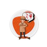 Painel Redondo 50x50 Veste Fácil C/ Elástico Tema CSI