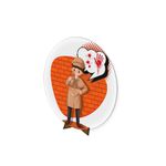 Painel Redondo 50x50 Veste Fácil C/ Elástico Tema CSI