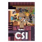 Painel Retangular Passa Varão 1,50x2,20 Tema CSI