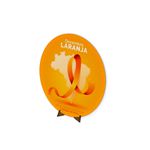 Painel Redondo 50x50 Veste Fácil C/ Elástico Tema Dezembro Laranja