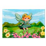 Trio de Capas Cilindros Veste Fácil + Painel Retangular Horizontal Tema Fadas Encantadas