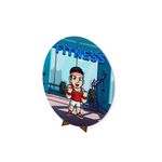 Painel Redondo 50x50 Veste Fácil C/ Elástico Tema Fitness 2