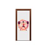 Capa De Porta Veste Fácil Decorativa Tema Fitness 2