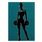 Painel Retangular Passa Varão 1,50x2,20 Tema Fitness 3