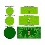 Trio de Capas de Cilindros Veste Fácil C/ Elástico Tema Folclore 2