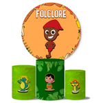 Trio de Capas Cilindros + Painel Veste Fácil Tema Folclore 2