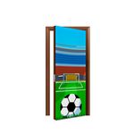 Capa De Porta Veste Fácil Decorativa Tema Futebol 5
