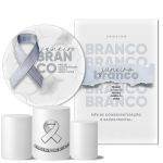 Kit Casado Veste Fácil Trio de Capas Cilindros + Painel Redondo + Painel Retangular Tema Janeiro Branco 2