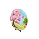 Painel Redondo 50x50 Veste Fácil C/ Elástico Tema Jardim Encantado 9