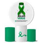 Trio de Capas Cilindros + Painel Veste Fácil Tema Julho Verde