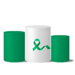 Trio de Capas de Cilindros Veste Fácil C/ Elástico Tema Julho Verde