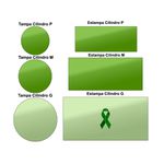 Trio de Capas Cilindros + Painel Veste Fácil Tema Junho Verde