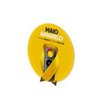 Painel Redondo 50x50 Veste Fácil C/ Elástico Tema Maio Amarelo