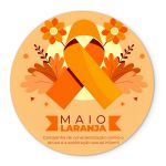 Painel Redondo Veste Fácil C/ Elástico 1,50x1,50 Tema Maio Laranja