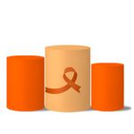 Trio de Capas de Cilindros Veste Fácil C/ Elástico Tema Maio Laranja