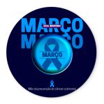 Painel Redondo Veste Fácil C/ Elástico 1,50x1,50 Tema Março Azul Marinho