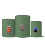 Trio de Capas de Cilindros Veste Fácil C/ Elástico Tema Maria Das Dores