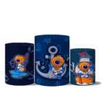 Trio De Capas Cilindros + Painel Retangular Horizontal Marinheiro 2