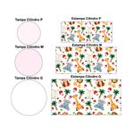 Trio de Capas de Cilindros Veste Fácil C/ Elástico Tema Mickey Safari 3